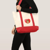 Pekingese / Shih Tzu Valentijnsdag Tote Bag (Voorkant (product))