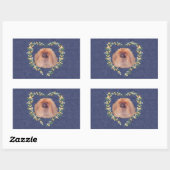 Pekingese Sinaasbloesem Rechthoekige Sticker (Vel)