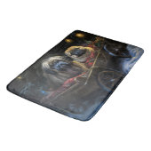 Pekingese Sneeuwslee Kerstdecoratie Badmat (Gekanteld)