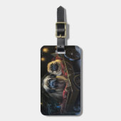 Pekingese Sneeuwslee Kerstdecoratie Bagagelabel (Voorkant verticaal)