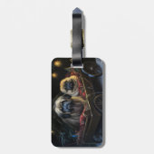 Pekingese Sneeuwslee Kerstdecoratie Bagagelabel (Achterkant verticaal)