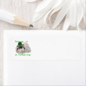 Pekingese St. Patrick-dag retouradreslabels Etiket (Insitu)