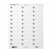 Pekingese St. Patrick-dag retouradreslabels Etiket (Full Sheet)