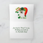 Pekingese St. Patrick's Day Kaart (Binnen)