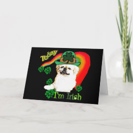Pekingese St. Patrick's Day Kaart