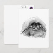 Pekingese Stationery - blanco kaart "JenaSota" Notitiekaartje (Voorkant / Achterkant)