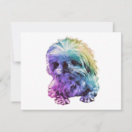 Pekingese Stationery - blanco kaart "Marcus" Notitiekaartje (Voorkant)