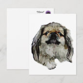 Pekingese Stationery - blanco kaart Notitiekaartje (Voorkant / Achterkant)