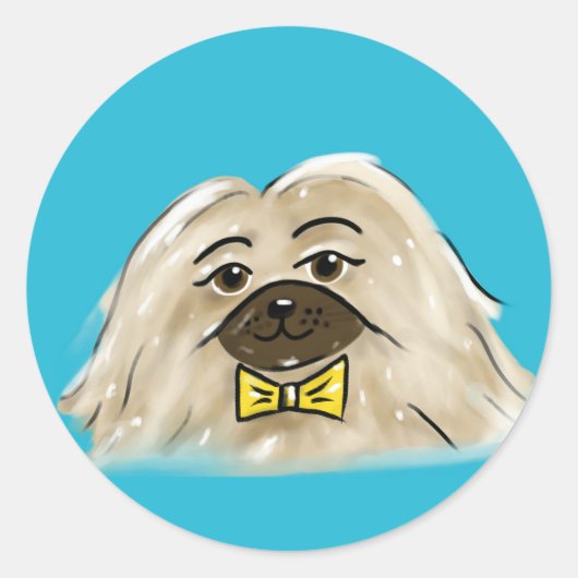 Pekingese Sticker (Voorkant)