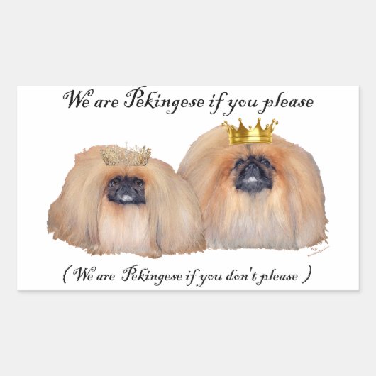 Pekingese Stickers (Voorkant)