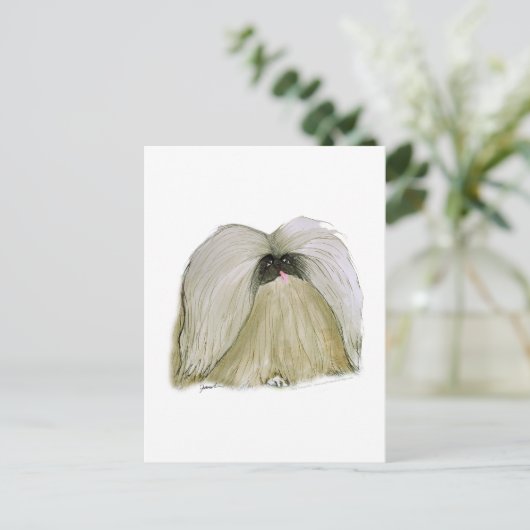 Pekingese, tonifernandes briefkaart (Staand voorkant)
