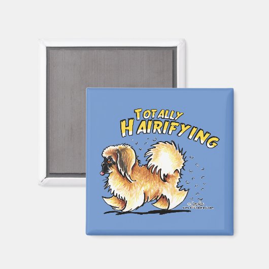 Pekingese Totally Hairifying Magnet (Voorkant / Achterkant)