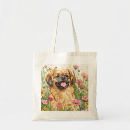Pekingese Tote Bag – Watercolor Art