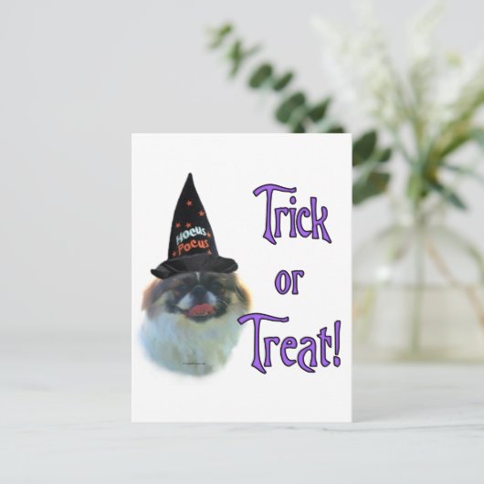 pekingese truc briefkaart (Staand voorkant)