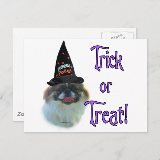 pekingese truc briefkaart (Voorkant / Achterkant)