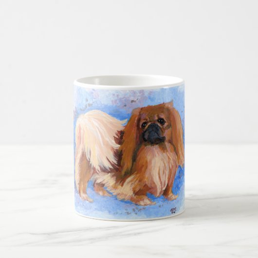 Pekingese True Blue Koffiemok (Center)