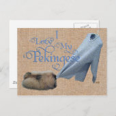 Pekingese Tug-O-War Briefkaart (Voorkant / Achterkant)