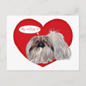 Pekingese Valentijn Feestdagenkaart (Voorkant)