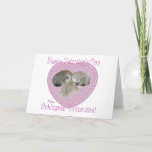 Pekingese Valentijnskaart Feestdagen Kaart