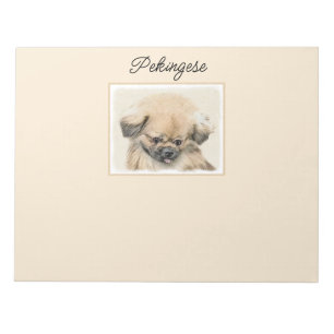 Pekingese verf - Kute Original Dog Art-laptop Notitieblok
