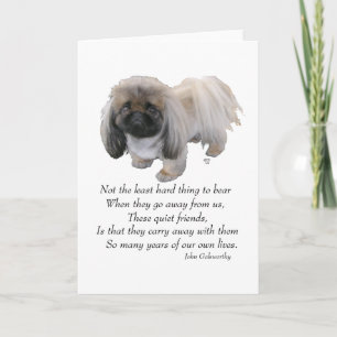 Pekingese Wenskaart Kaart