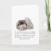 Pekingese Wenskaart Kaart (Voorkant)
