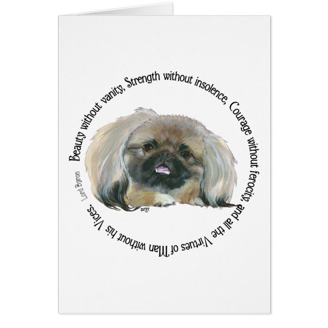Pekingese Wijsheid - De Loftuitingen van Lord Byro (Voorkant)