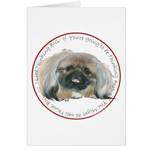 Pekingese Wijsheid - Groot Denken (Voorkant)
