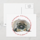 Pekingese Wijsheid - Groot Denken Briefkaart (Voorkant / Achterkant)