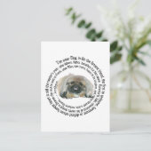 Pekingese Wisdom - en Lord Byron's Lament Briefkaart (Staand voorkant)
