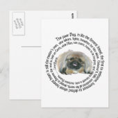 Pekingese Wisdom - en Lord Byron's Lament Briefkaart (Voorkant / Achterkant)