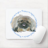 Pekingese Wisdom - Hoe krijg je een puppy? Muismat (Met muis)