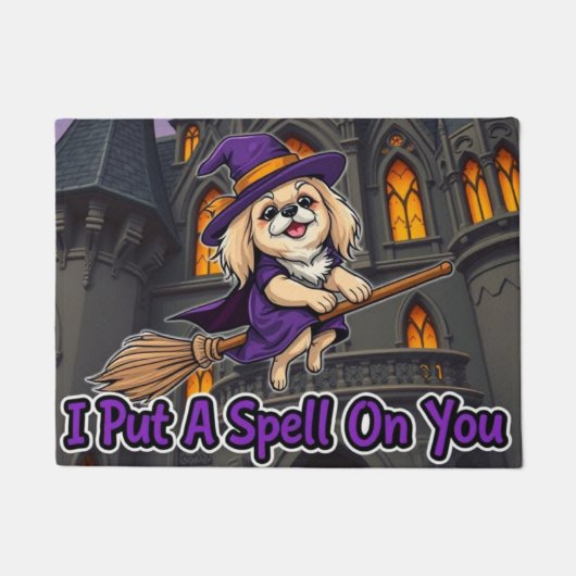 Pekingese Witch I Put a Spell On You Deurmat (Voorkant)