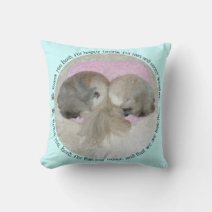 Pekingese Worpillow - Twee Pekes LOVE Kussen