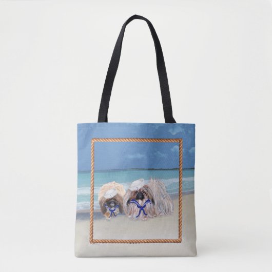 Pekingese Zeelieden Tote Bag (Voorkant)