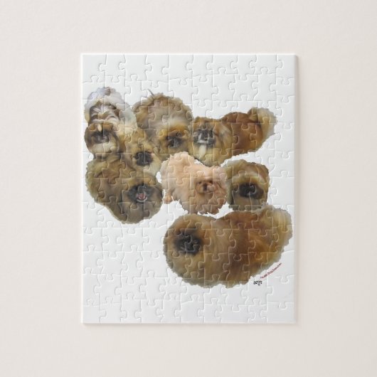 Pekingezen Groep Legpuzzel (Verticaal)