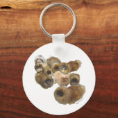 Pekingezen Groep Sleutelhanger (Voorkant)