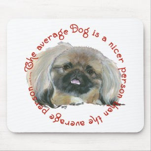 Pekingezer Wijsheid - De gemiddelde Hond Muismat