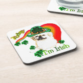Pekingnese St Patricks Bier Onderzetter (Linkerzijde)