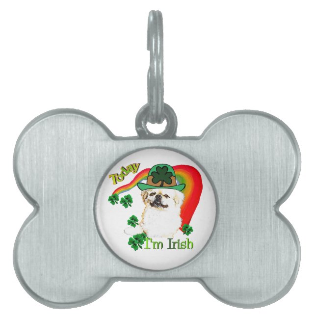 Pekingnese St Patricks Huisdieren Naamplaatje (voorkant)