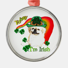 Pekingnese St Patricks Metalen Ornament