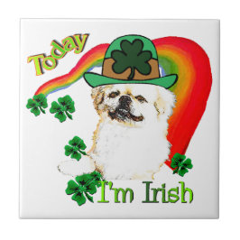 Pekingnese St Patricks Tegeltje