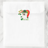 Pekingnese St Patricks Vierkante Sticker (Tas)