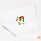 Pekingnese St Patricks Vierkante Sticker (Envelop)