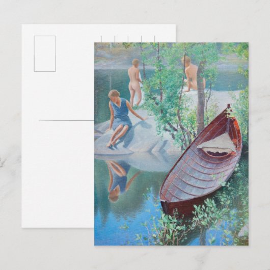 Pekka Halonen Summer idyll Kesäidylliä Briefkaart (Voorkant / Achterkant)
