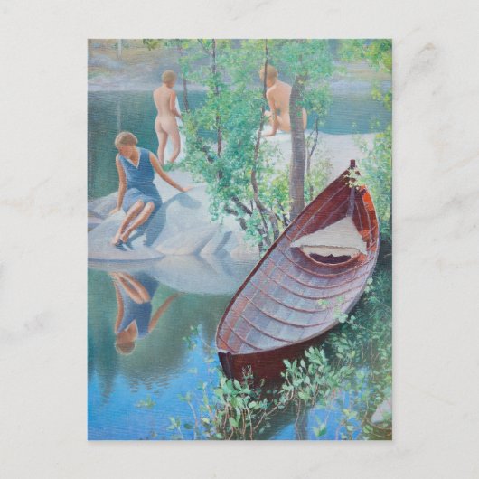 Pekka Halonen Summer idyll Kesäidylliä Briefkaart (Voorkant)