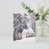 Pekka Halonen Winter landschap Briefkaart (Staand voorkant)