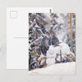 Pekka Halonen Winter landschap Briefkaart (Voorkant / Achterkant)