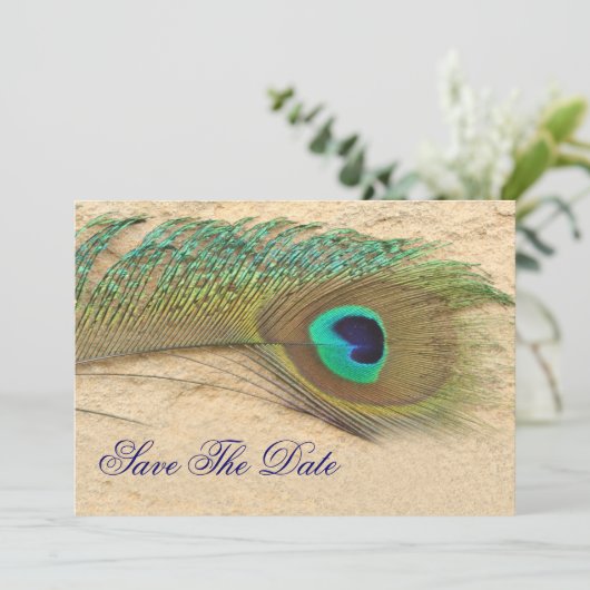 pekkobalt blauw blauwgroen Sla de datum op Save The Date (Staand voorkant)