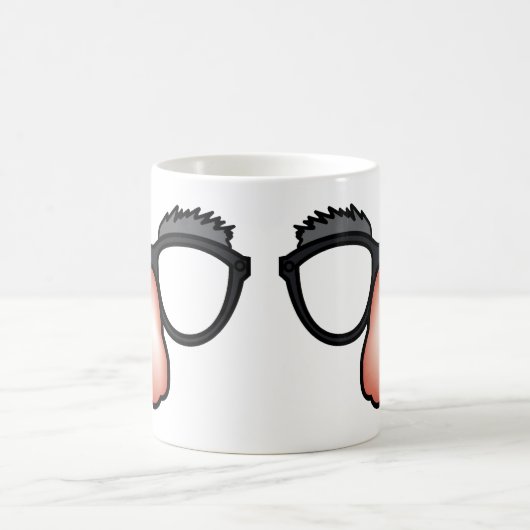 Pekneus en glazen grappige mok (Center)